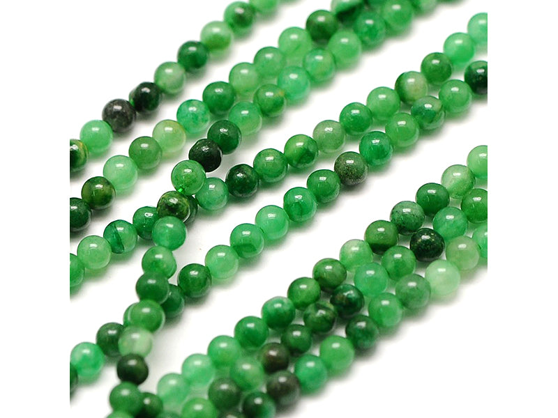 Achat Lot de 50 perles naturelles 2 mm - Jade verte