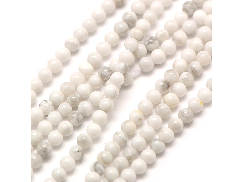 Achat Lot de 50 perles naturelles 2 mm - Howlite
