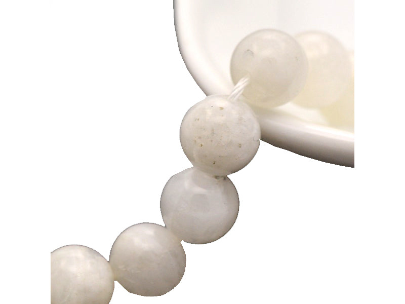 Achat Lot de 15 perles naturelles 6 mm - Pierre de lune