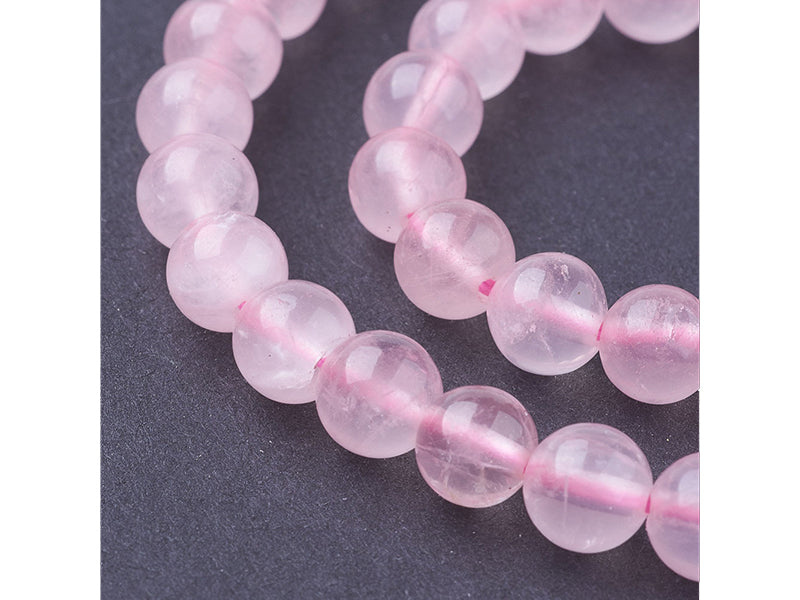 Achat Lot de 15 perles naturelles 6 mm - Quartz rose