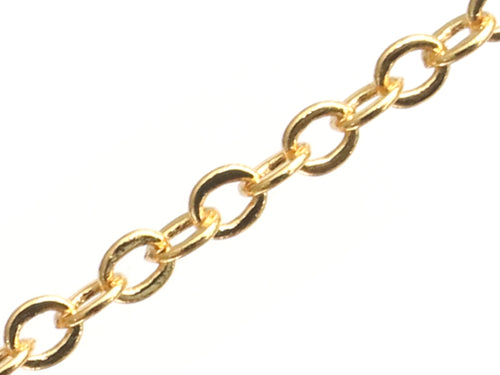 Achat Chaine forçat 2 x 2,4 mm - doré à l'or fin 18K x 20 cm