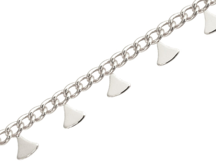 Achat Chaine triangles ethnique - flash argent 925 x 20 cm