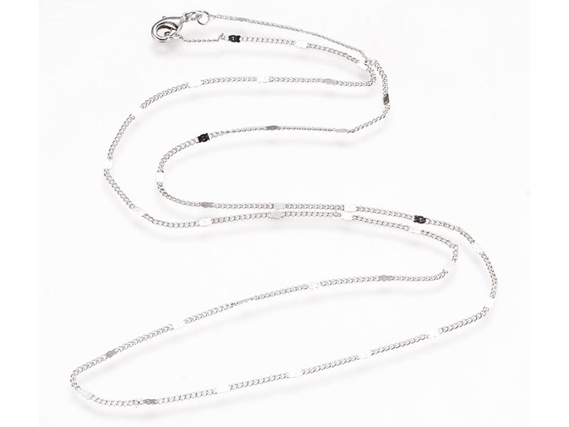 Achat Collier 45 cm - chaîne nuage - flash argent