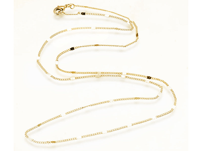 Achat Collier 45 cm - chaîne nuage - doré à l'or fin 24 K