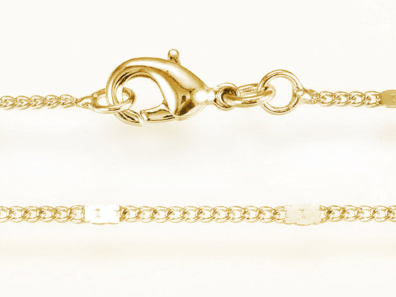 Achat Collier 45 cm - chaîne nuage - doré à l'or fin 24 K