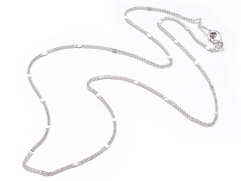Achat Collier 44,5 cm - chaîne nuage - flash argent