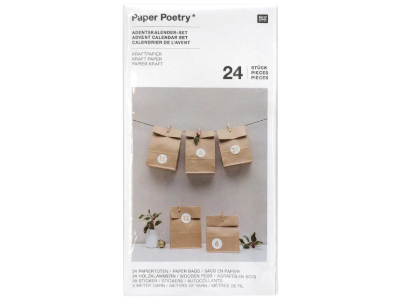 Achat Kit calendrier de l'avent - kraft