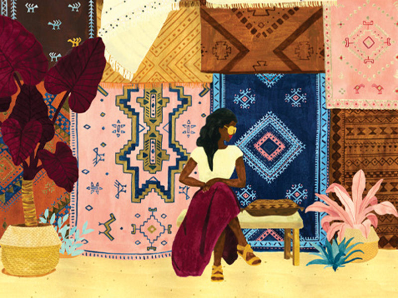 achat Affiche aquarelle - Souk - 18 x 24 cm - ATWS