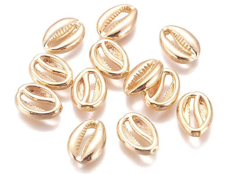 Achat Perle cauri 3,5 mm - doré à l'or fin 18k