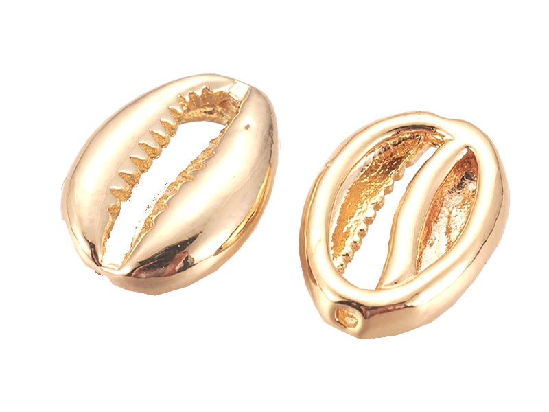 Achat Perle cauri 3,5 mm - doré à l'or fin 18k
