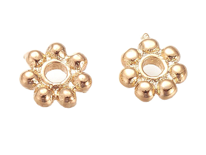 Achat 10 perles intercalaires - doré à l'or fin 18k - 5,5 x 1,5 mm