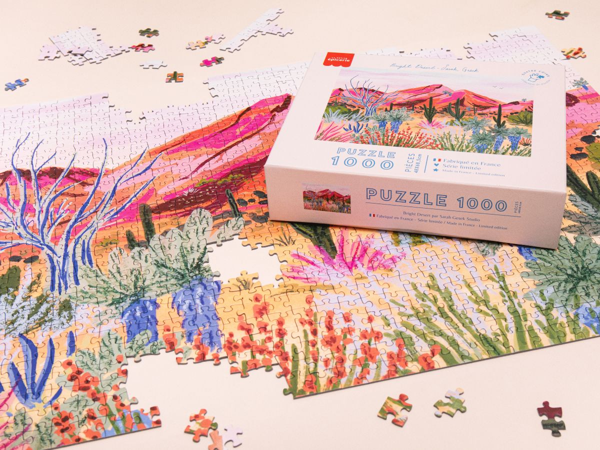 Puzzle Bright Desert par Sarah Gesek - 1000 pièces