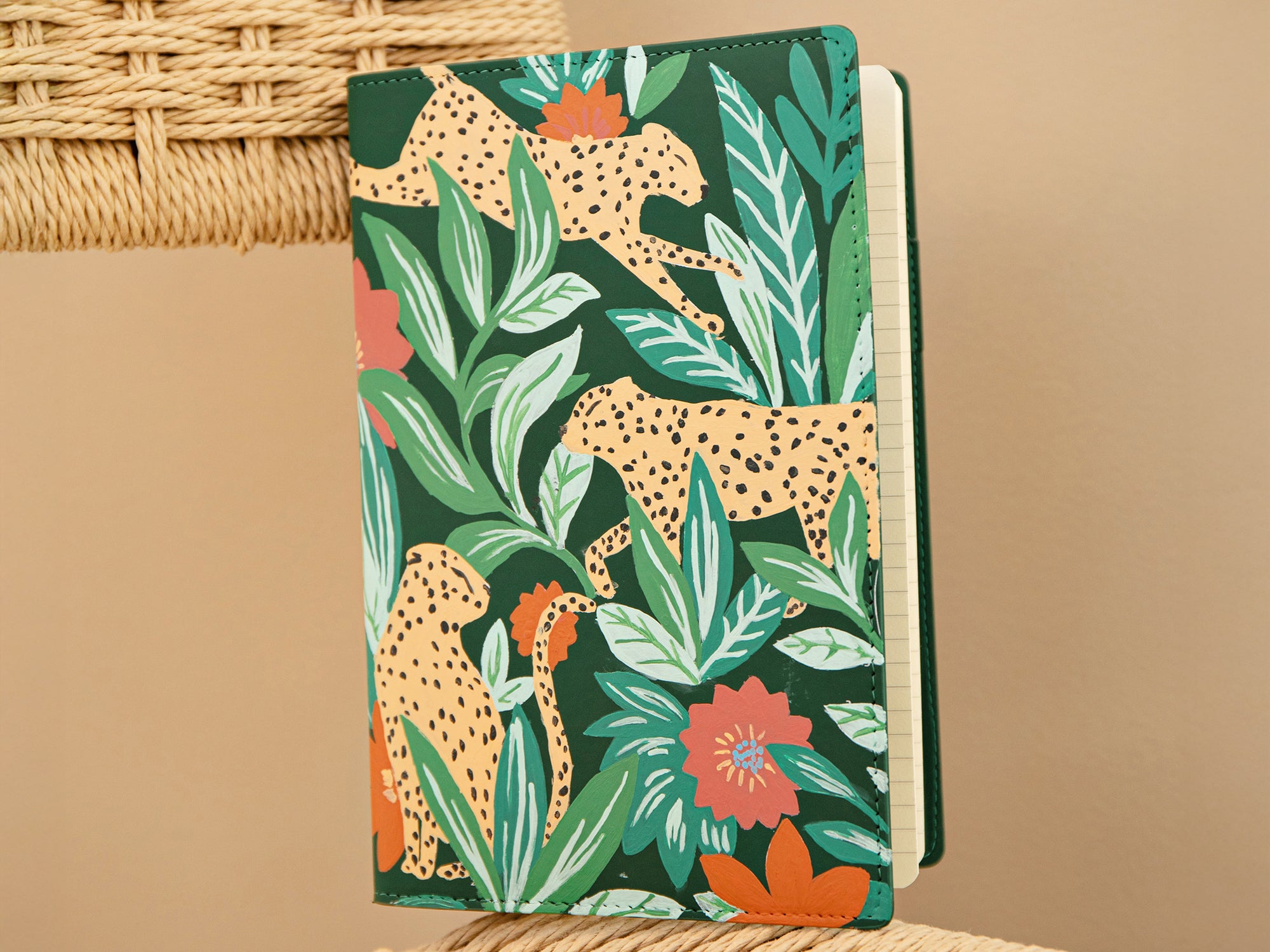 Achat Carnet à peindre - Notebook peinture au numéro - Petit Pinceau - Leaping Leopards