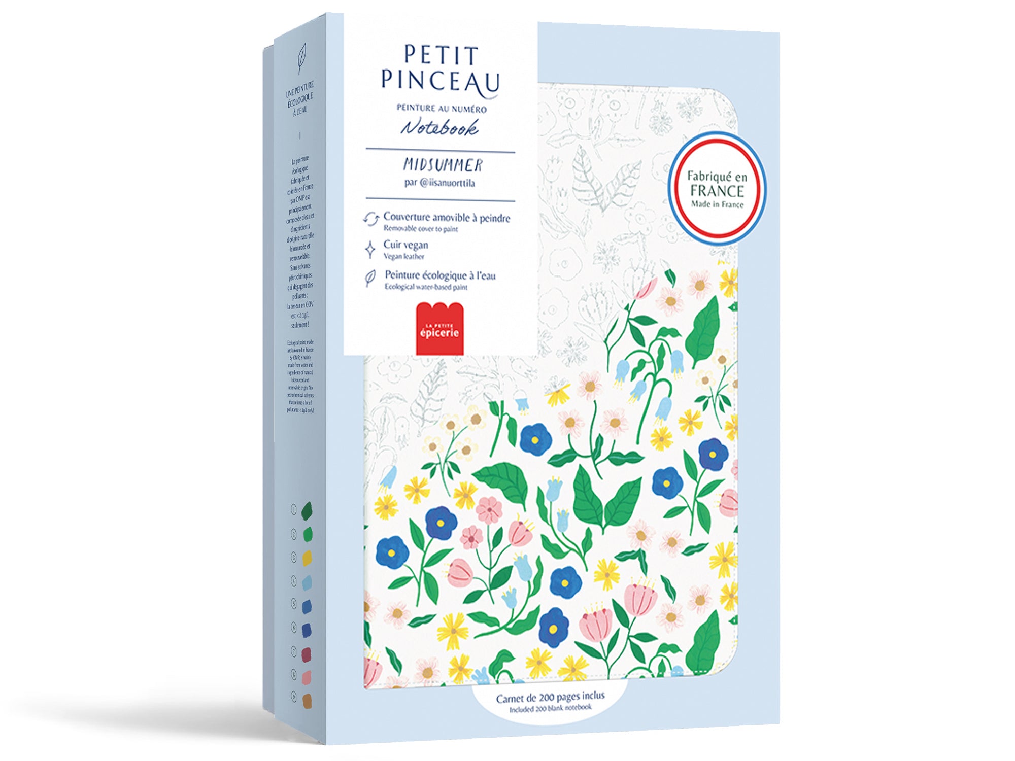 Achat Carnet à peindre - Notebook peinture au numéro - Petit Pinceau - Midsummer