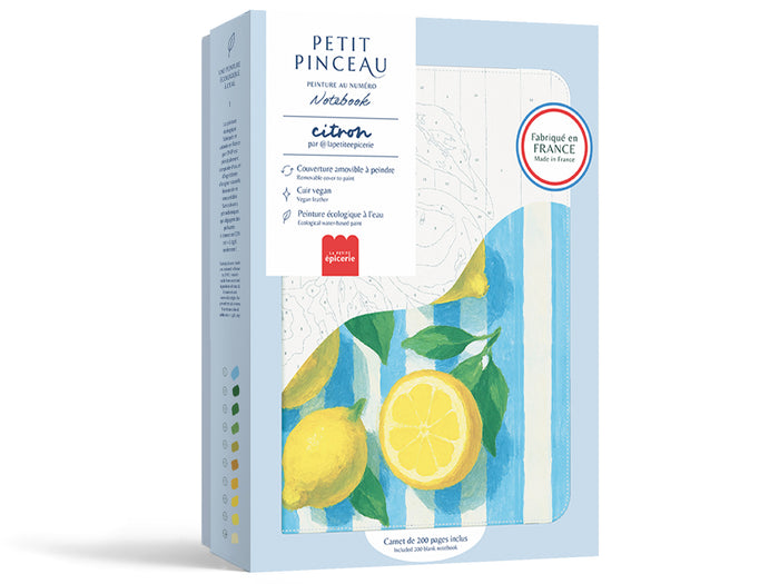 Achat Carnet à peindre - Notebook peinture au numéro - Petit Pinceau - Citrons