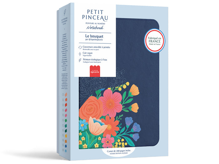 Achat Carnet à peindre - Notebook peinture au numéro - Petit Pinceau - Bouquet