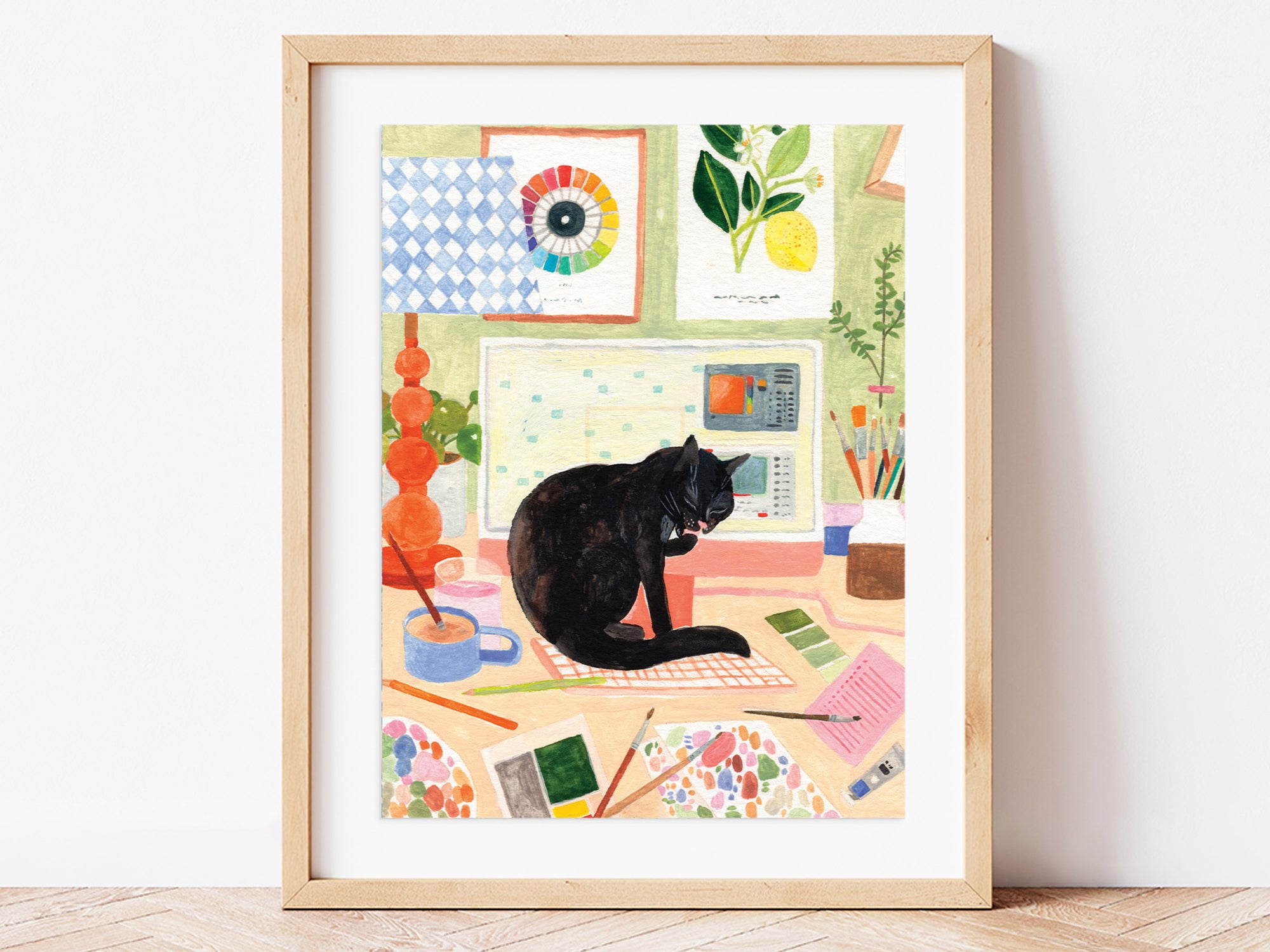 Achat Coffret peinture au numéro - Petit Pinceau - La pause du chat