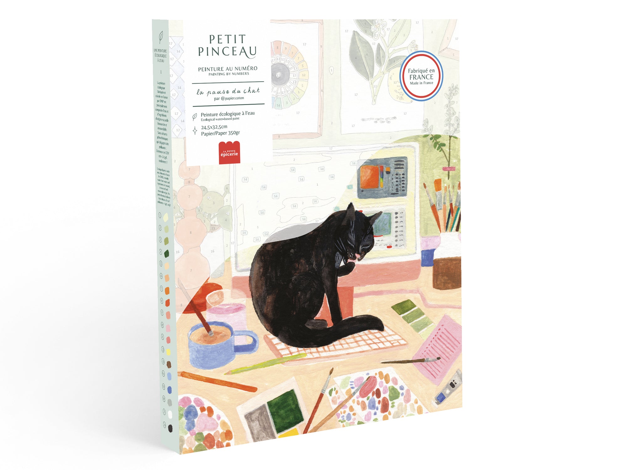 Achat Coffret peinture au numéro - Petit Pinceau - La pause du chat