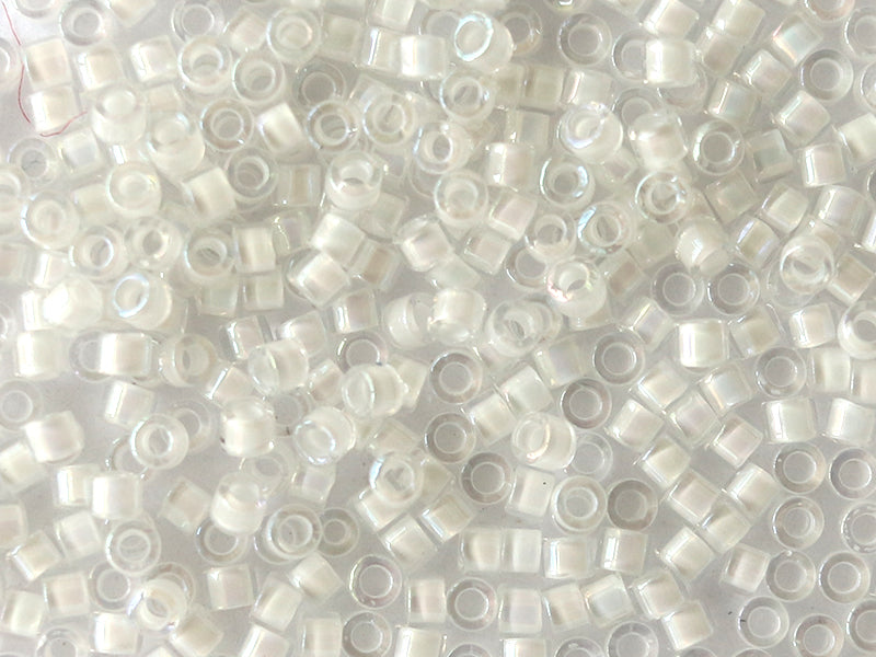 Achat Miyuki Delicas 11/0 - White lined ab crystal DB-66