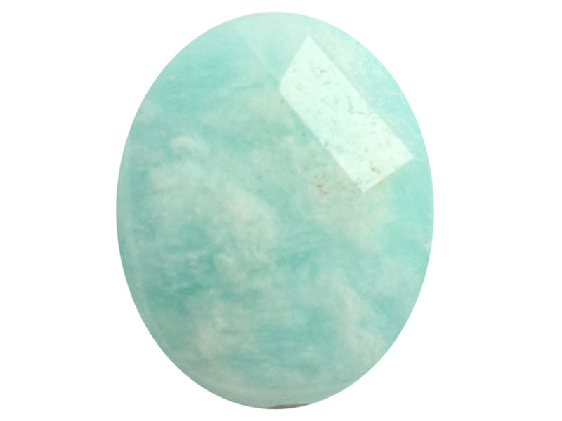 Achat Perle naturelle à facettes ovale -  Amazonite - 10 x 8 mm