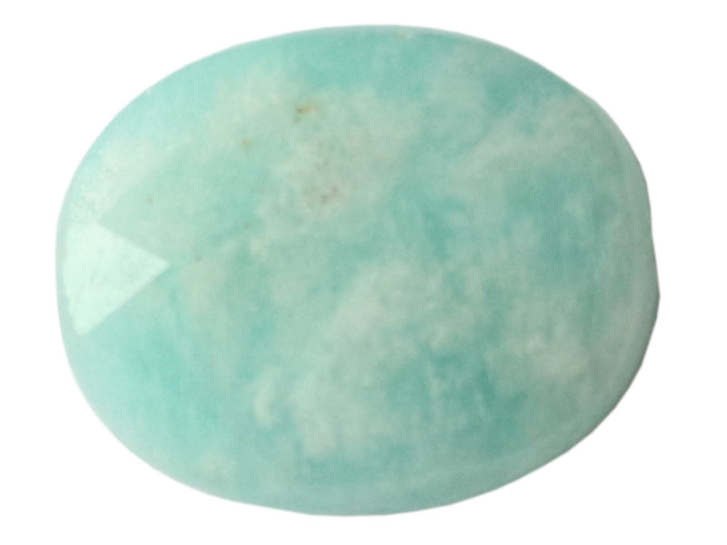 Achat Perle naturelle à facettes ovale -  Amazonite - 10 x 8 mm