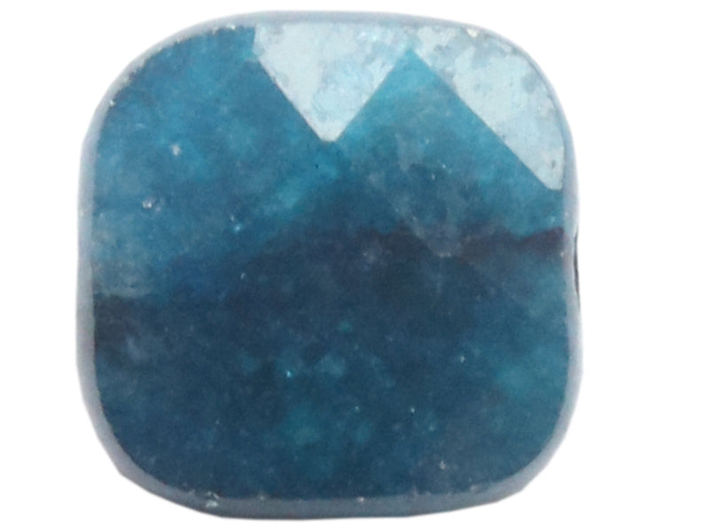 Achat Perle naturelle à facettes carré - Apatite bleue - 8 x 8 mm