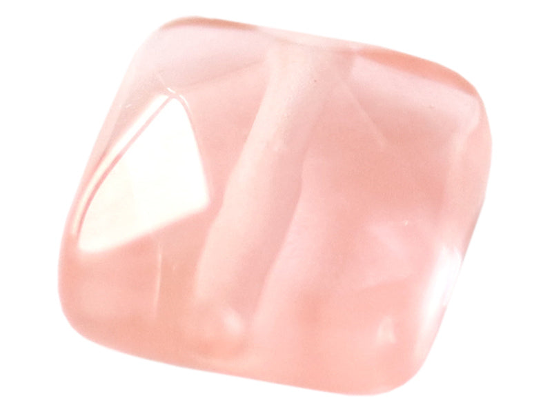 Achat Perle naturelle à facettes carré -  Quartz cerise - 8 x 8 mm