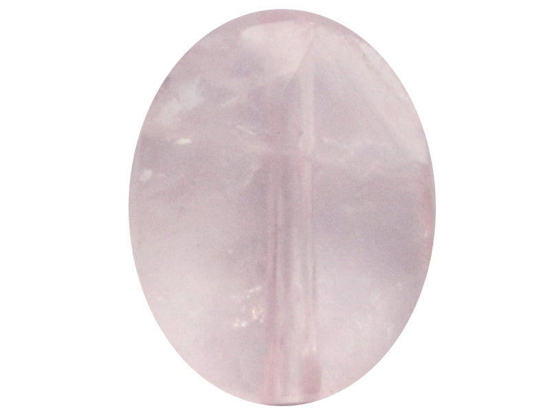 Achat Perle naturelle à facettes ovale -  Quartz rose - 10 x 8 mm