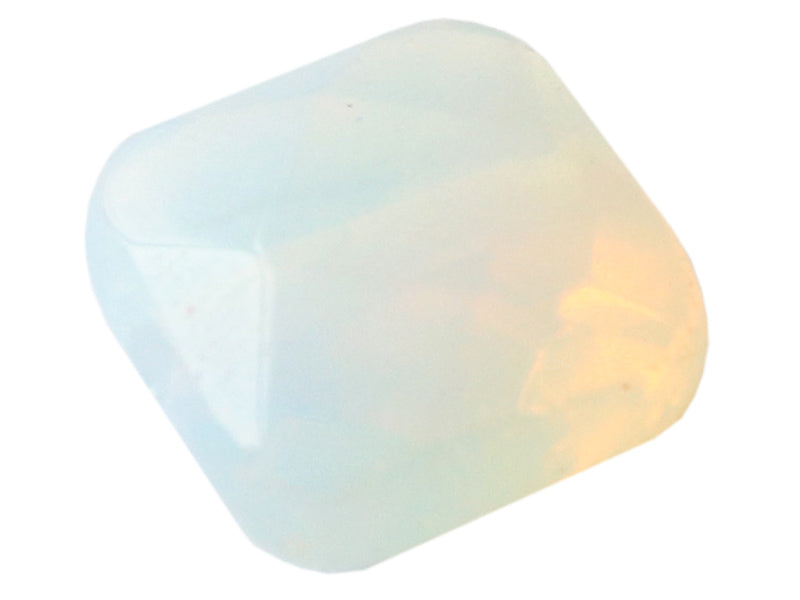 achat Perle à facettes carré - Opalite - 8 x 8 mm