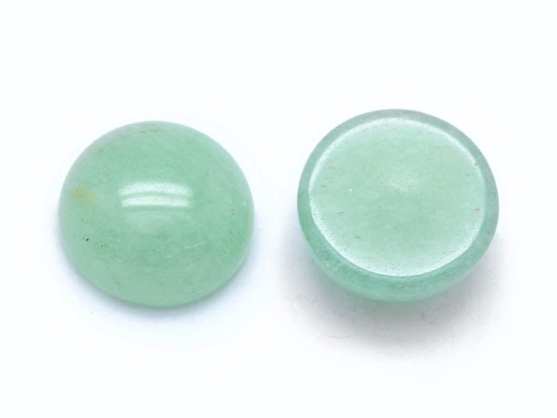Achat Cabochon rond Aventurine verte - 8 mm