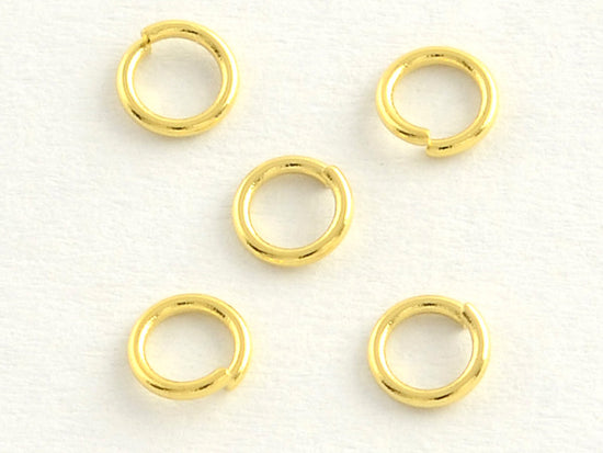 Achat 20 anneaux 8 mm - doré à l'or fin 18k