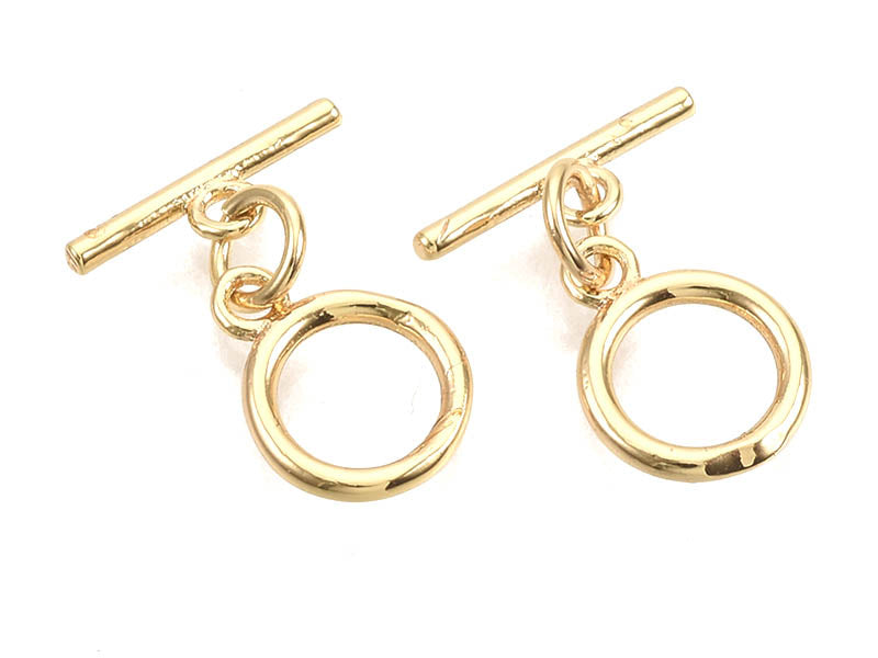 achat 1 fermoir Toogle - doré à l'or fin 18k - 12 mm