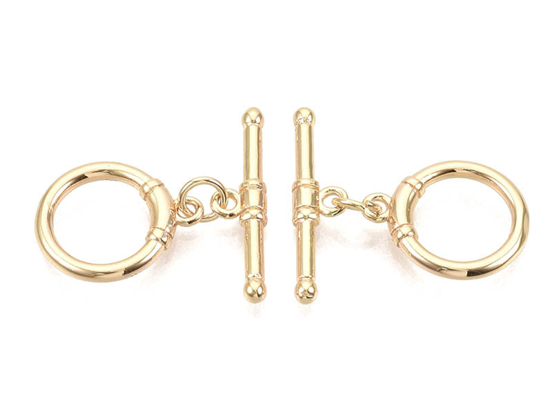 Achat 1 fermoir Toogle - doré à l'or fin 18k - 17 mm