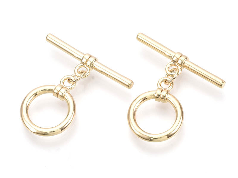 Achat 1 fermoir Toogle - doré à l'or fin 18k - 18 mm