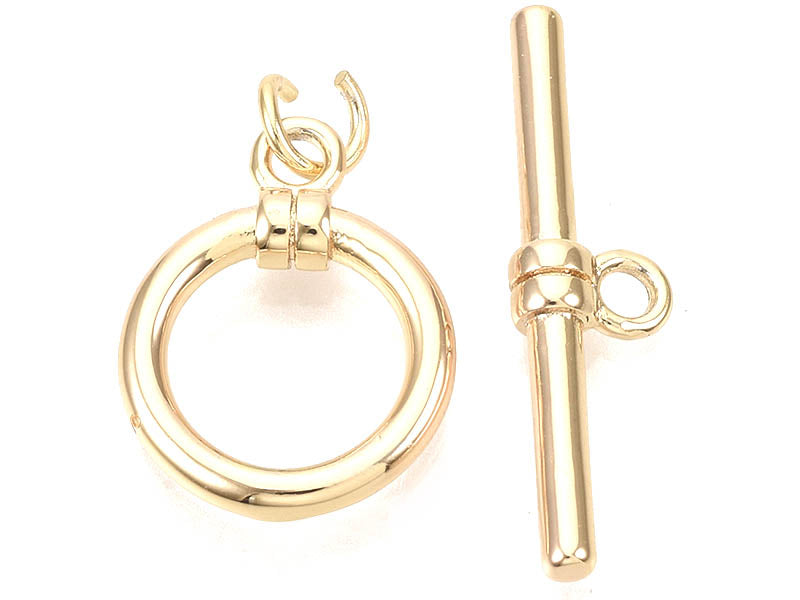 Achat 1 fermoir Toogle - doré à l'or fin 18k - 18 mm
