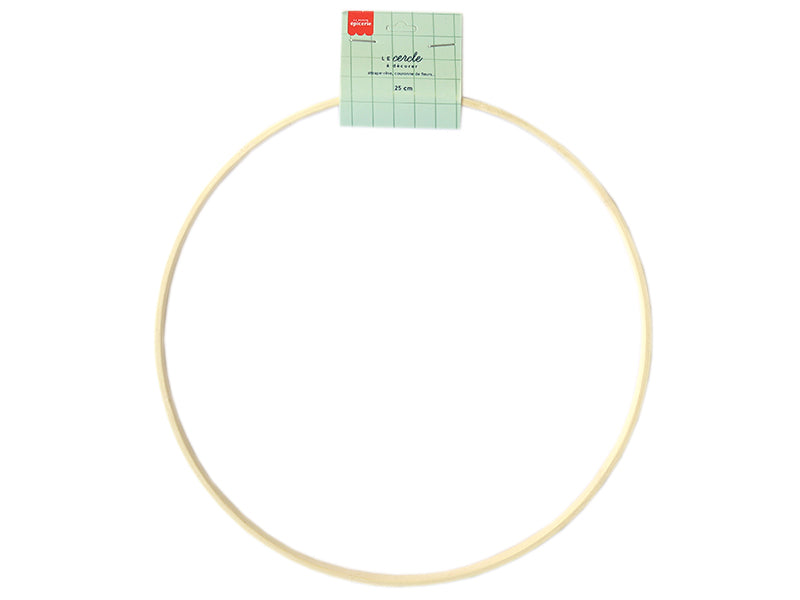 Achat Cercle en bois bambou à décorer - 25 cm