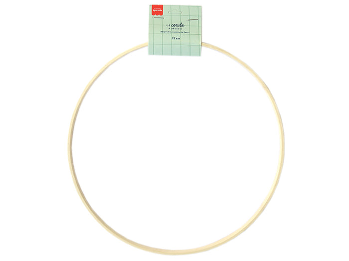 Achat Cercle en bois bambou à décorer - 25 cm