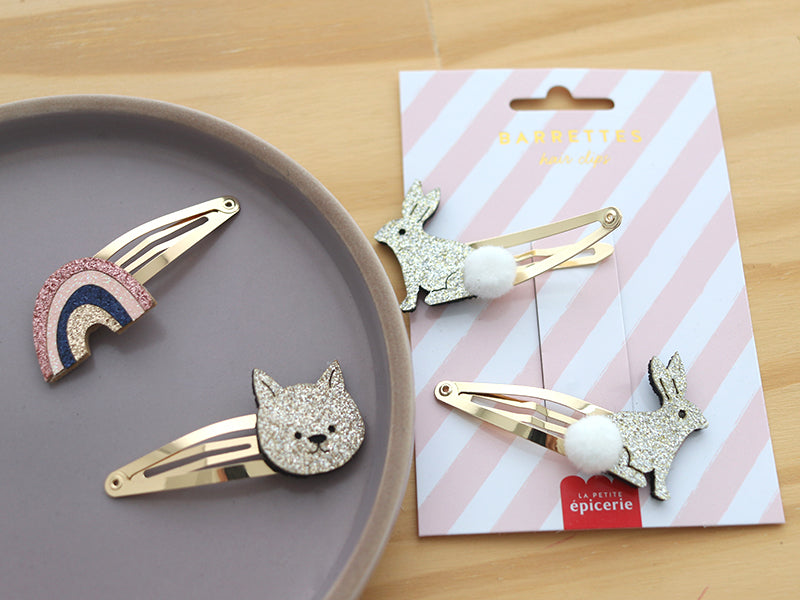 achat Barrettes cheveux - Lapins