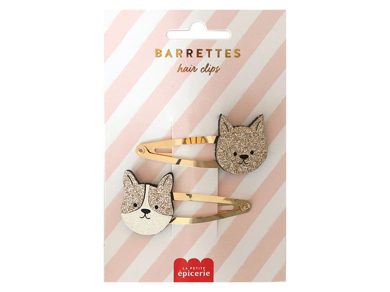 Achat Barrettes cheveux - Chien et chat