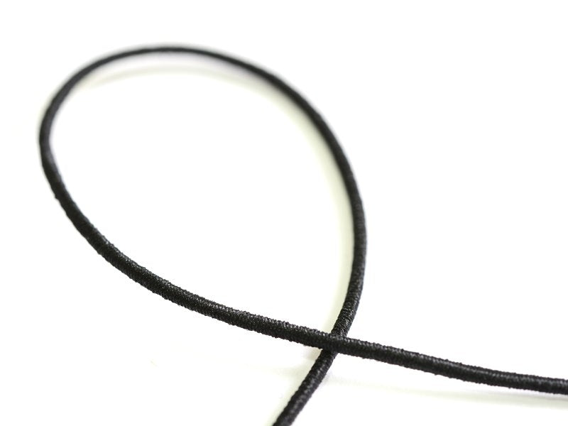 achat 1 m de cordon / fil  élastique 1 mm - Noir