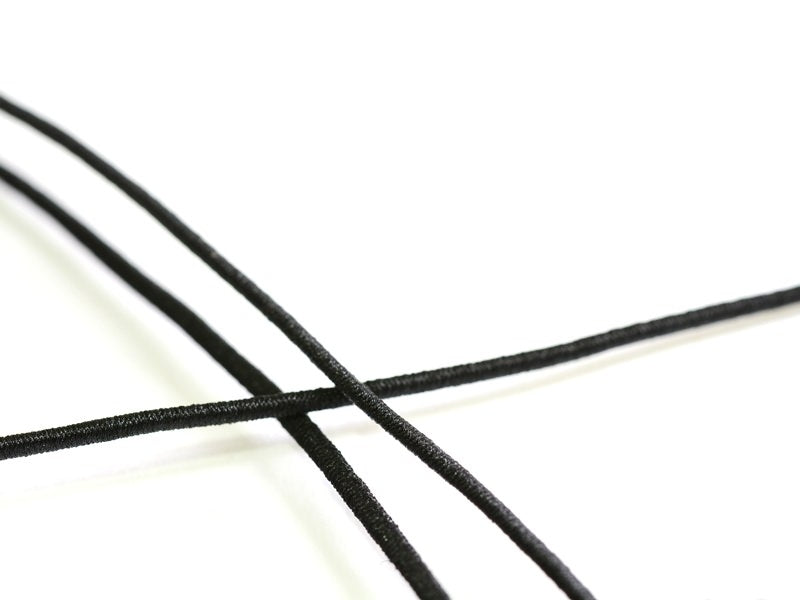 Achat 1 m de cordon / fil  élastique 1 mm - Noir