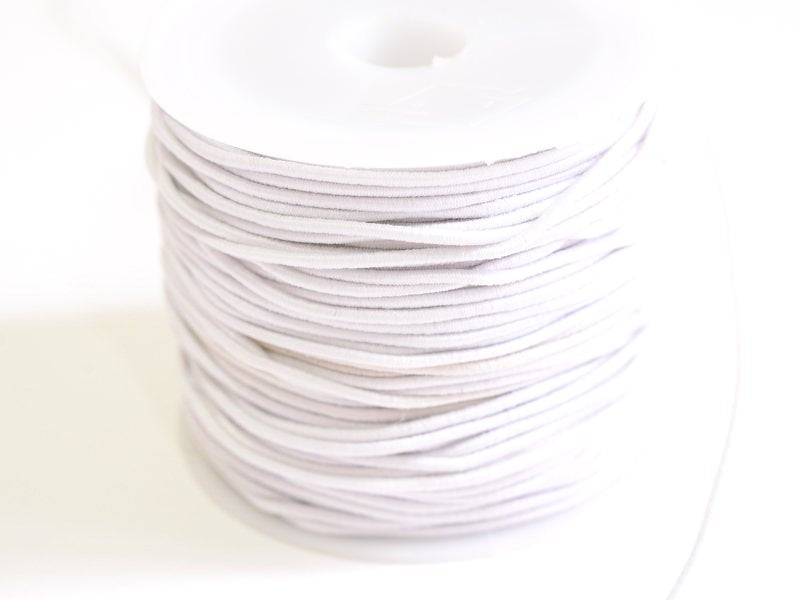 achat 1 m de cordon élastique 1 mm - Blanc