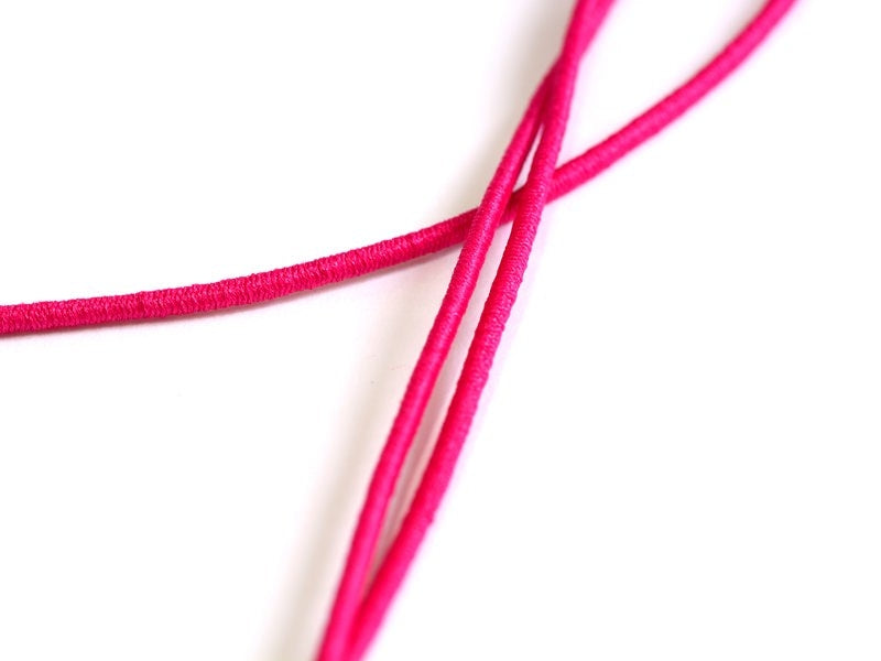 achat 1 m de cordon élastique 1 mm - Rose fushia
