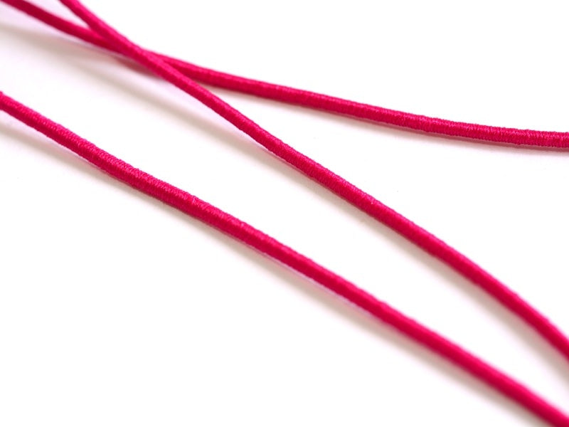 Achat 1 m de cordon élastique 1 mm - Rose fushia