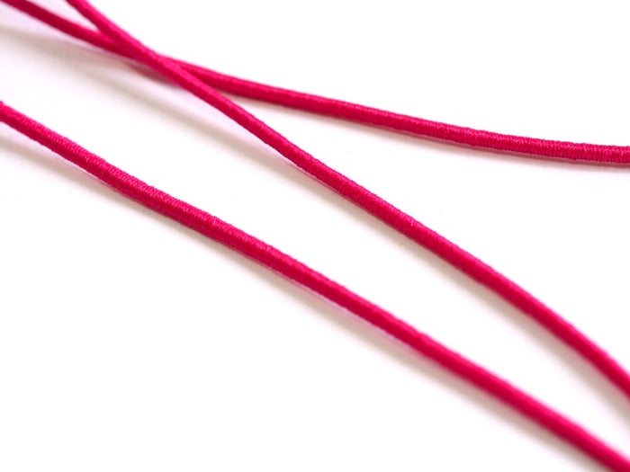 Achat 1 m de cordon élastique 1 mm - Rose fushia