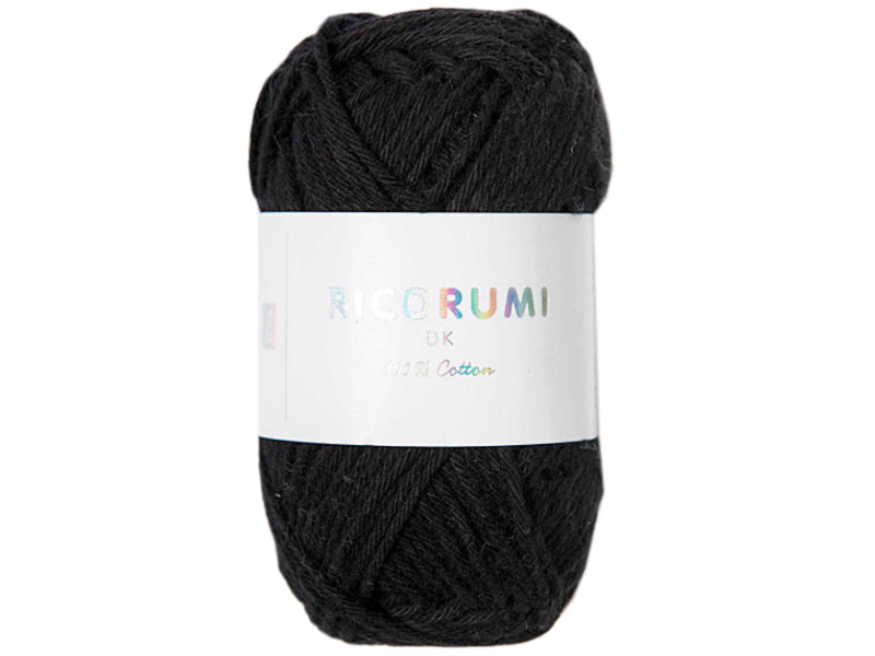 Achat Pelote Ricorumi coton DK - Noir (60)