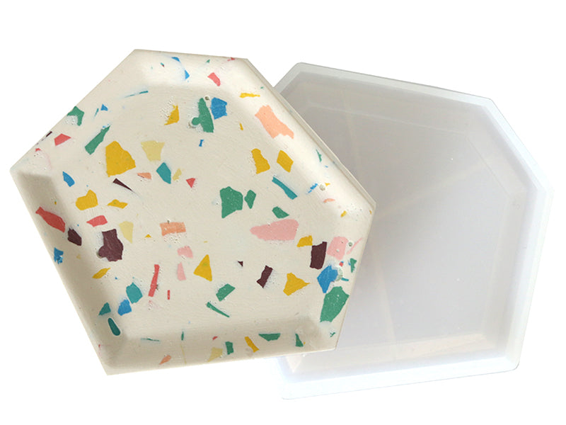 Achat Moule en silicone - Coupelle hexagonale irrégulière