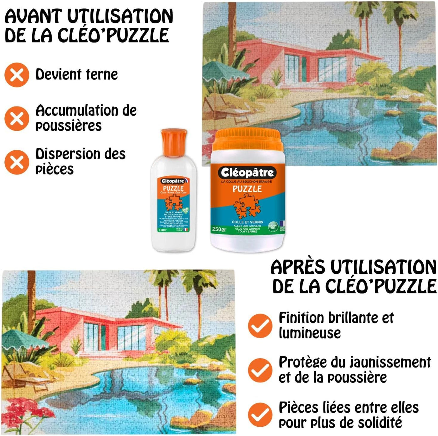 achat Colle vernis puzzle 100 gr avec embout précis - Cléopâtre