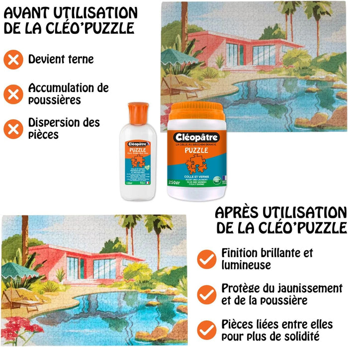 Achat Colle vernis puzzle 250 gr - Cléopâtre