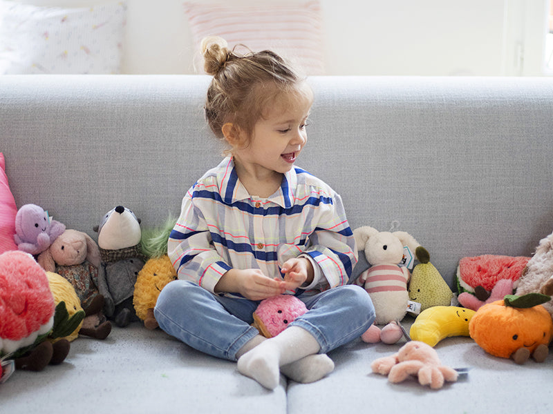 Achat Mini peluche / doudou - pieuvre très douce - Jellycat